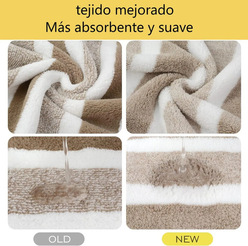 Juego De 8 Toallas De Baño Absorbentes Y Suaves A