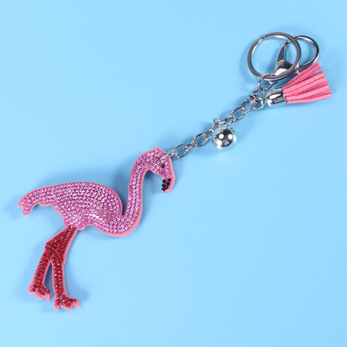 Llavero De Bricolaje Con Diseño De Perlas De Flamenco Con Bo