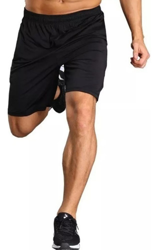 Short Futbol Adulto Liso Negro Excelente Calidad Esde Deport