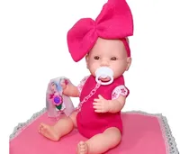 Comprar Boneca Reborn Pequena Bebê Reborn Chupeta Fralda Mamadeira