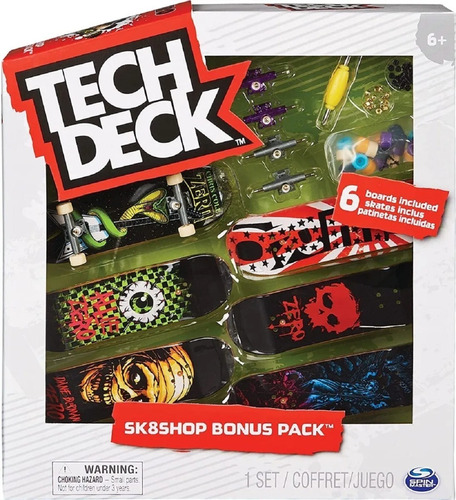 Tech Deck Sk8shop Bonus Pack Zero Fingerboard