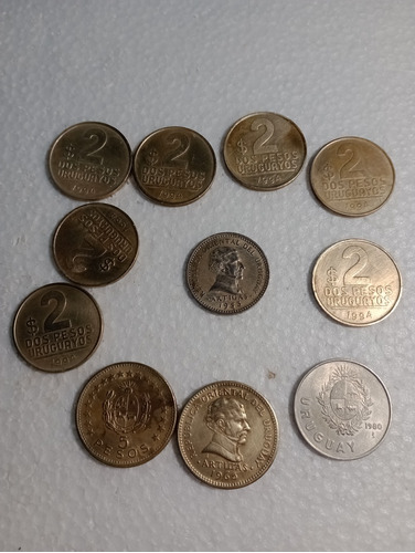 Antigua Moneda Uruguaya.10 Centecimos Año 1953 Y Otras Más.