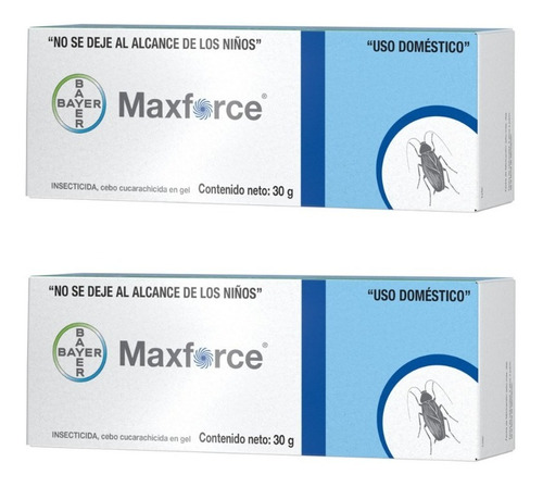 Maxforce Paquete 2pz Gel Bayer Original 30gr Mata Cucarachas