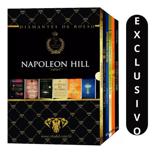 Coleção Napoleon Hill 6 Livros  Edição Diamante De Bolso | Aprenda Os Segredos Da Mente Milionária E Do Sucesso