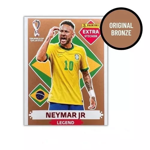 Figurinha Copa Neymar Jr Legend Bronze Extra Qatar 2022