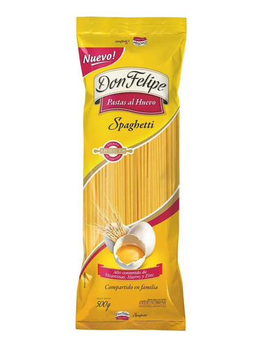 Fideos Don Felipe Spaghetti Fortificado 500g