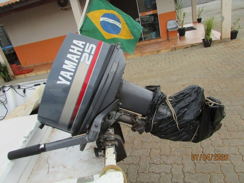 Barco - Motor Yamaha 25hp-carreta Documentada + Acessórios