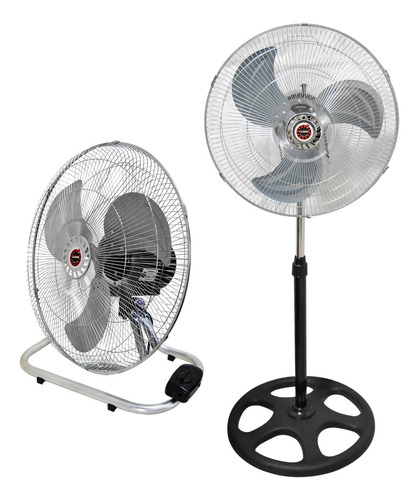 Turbo 18 Ventilador De Metal 3 En 1 Pared Mesa Pie Robusto