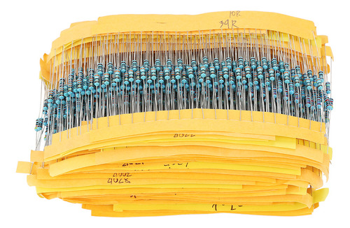 Resistencias, 2000 Unidades, 1/4 W, 100 Valores, 1 Ohm ~ 1 M