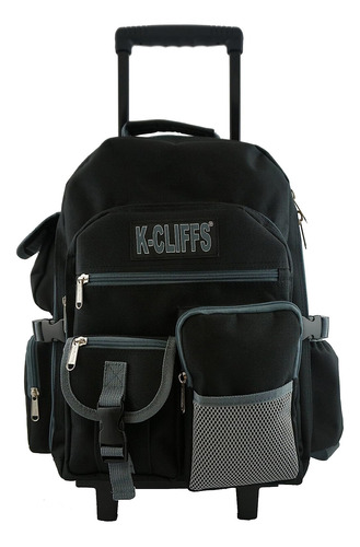 Mochila Con Ruedas K-cliffs Mochila Escolar  Negro