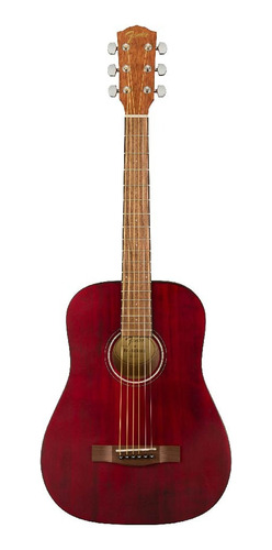 Guitarra Acústica Fender Fa-15 Tamaño 3/4 Cuerdas Acero Red 