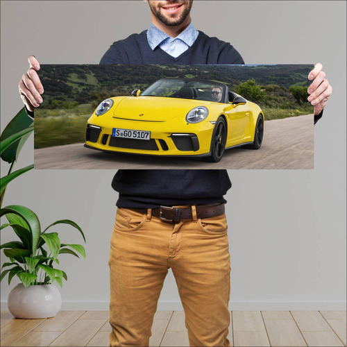 Cuadro 30x80cm Auto 2019 Porsche 911 Speedster 9 265