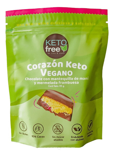 Keto Free Corazón Vegano Sin Gluten 135 G