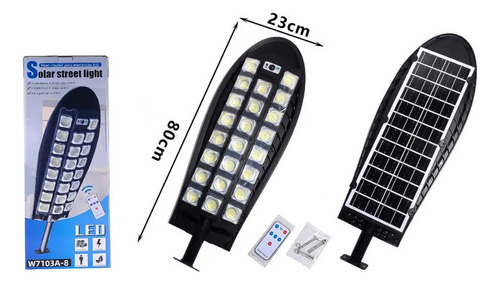 Foco Reflector Led Con Panel Solar Sensor W7103a-8