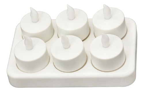 Hero-led Cd-rc-6st-a - Velas Eléctricas Led Recargables, Sin