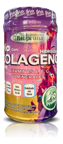 Colageno Hidrolizado Biopronat + Biotina Selenio Zinc Hierro