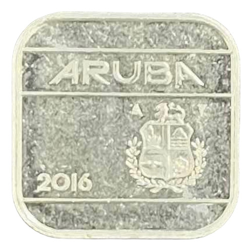 Aruba - 50 Cents - Año 2016 - Km #4 - Cuadrada  