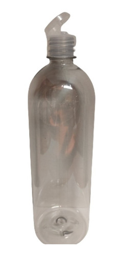Botellas Pet Transparente 1 Litro Tapa Fliptop Envases 25pz