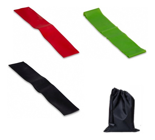 Set Kit De 3 Bandas Elasticas Latex Famfit