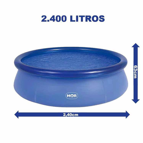 Piscina Inflável Redonda  2400 Litros - Mor Frete Gratis