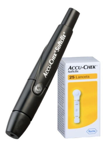 Accu-chek® Softclix + 25 lancetas Black Lancet