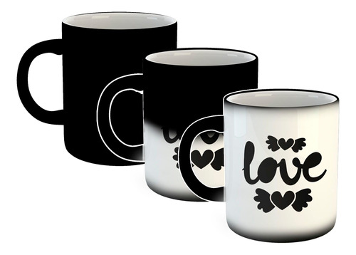 Taza Magica Letras Love Amor Corazon M3