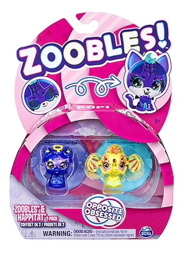 Zoobles Doublepack Sunshine Elephant Starlight Lhama 2412