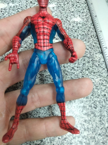 Marvel Spiderman, Peter Parker, Azul Translúcido, 4 Pulgadas (Usado)