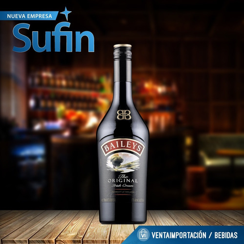 Imagen 2 de 2 de Licor Baileys Irish Cream 750ml Original - Sufin