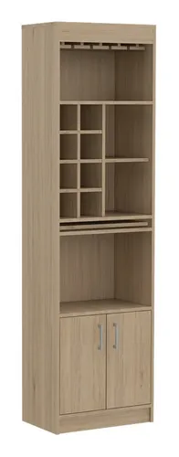 Rack Tv 65 + Bar Nomik - Blanco / Rovere