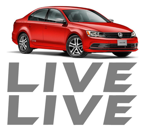 Sticker Calcomania Jetta Live