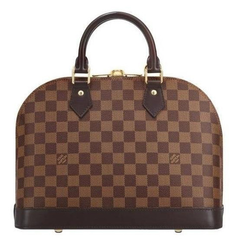Cartera bowling Louis Vuitton Alma PM color marrón/marrón claro