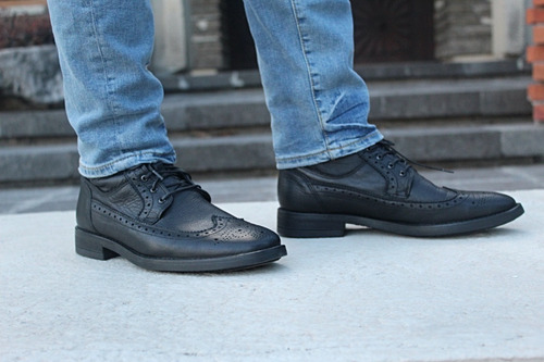 Imagen 3 de 6 de Zapato Chelsea Bostoniano De Hombre Fina Piel Vacuno