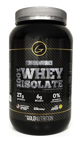 100% Whey Isolate Gold Nutrition 2lb Vainilla Gourmet