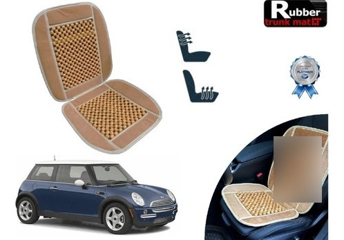 Cubre Respaldo Beige Asiento Bolitas Mini Cooper 2005