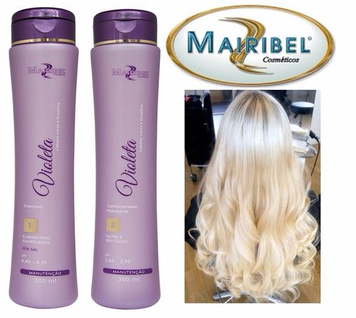 Shampoo +condicionador Violeta 300ml Mairibel Cosméticos