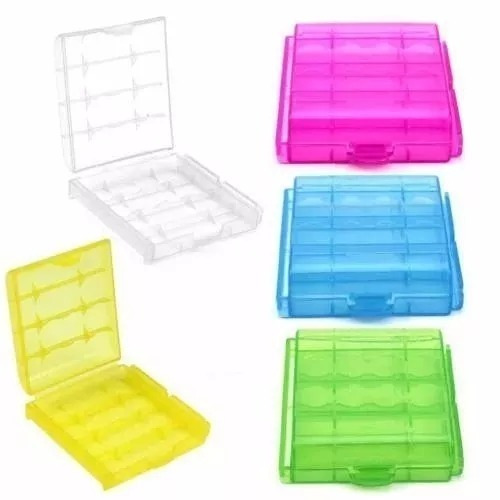Case Para Pilhas Aa E Aaa Kit Com 10 Peças Cores Variadas