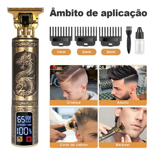 Maquina Cabelo De Acabamento Barba Pezinho Profissional