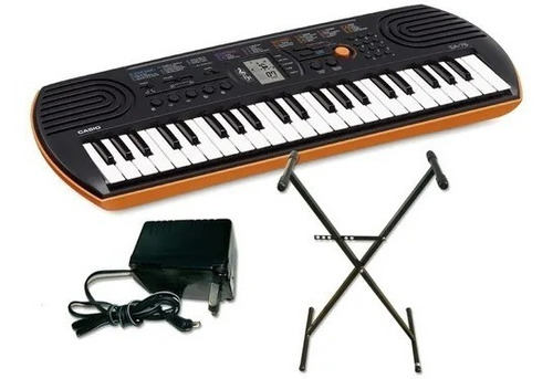 Combo Teclado Casio Sa76 + Soporte Tijera + Fuente