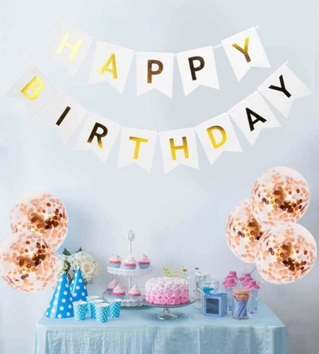 Letrero De Cumpleaños Con Globos