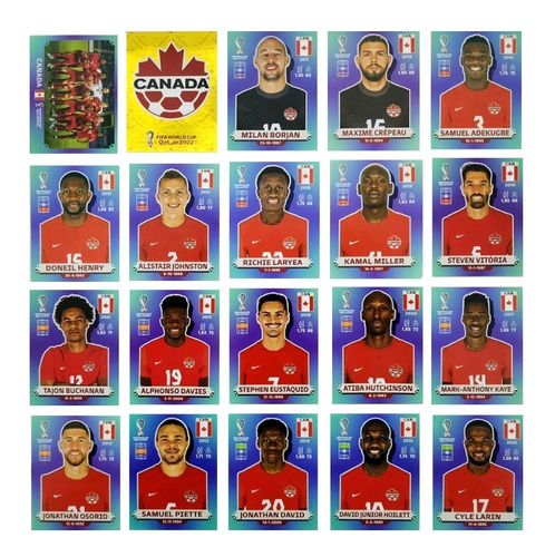Figurinha Da Copa 2022 Seleção Do Canadá A Pronta Personagem Canad