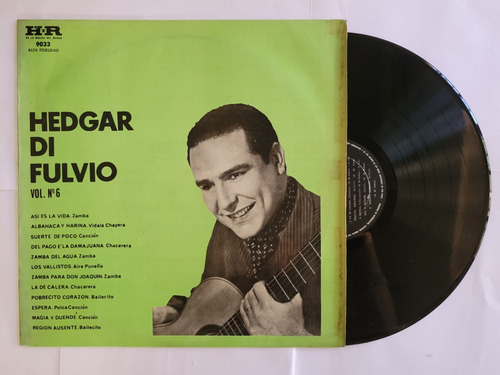 Hedgar Di Fulvio Vol 6 Disco Vinilo Lp Hyr Folklore