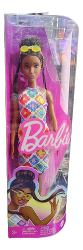 Barbie Fashionista Muñeca Con Vestido Con Rombos