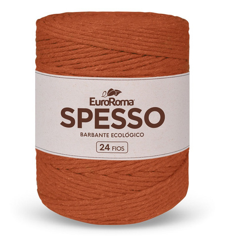 Barbante Spesso Nº 24 4/24 254m 1kg Euroroma Cor Telha