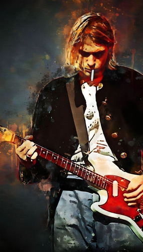 Poster Grupos Rock Musica Vinilo Auto Adhesivo 40x70cm #393