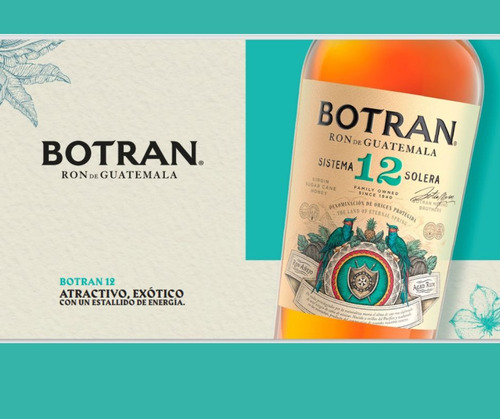 Ron Añejo Botran 12 Años Sistema Solera De 750 Ml