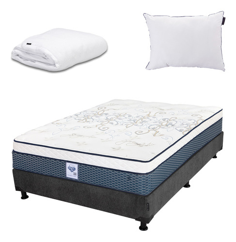 Colchon Queen Size Spring Air Cantabria + One + Cloud + Box