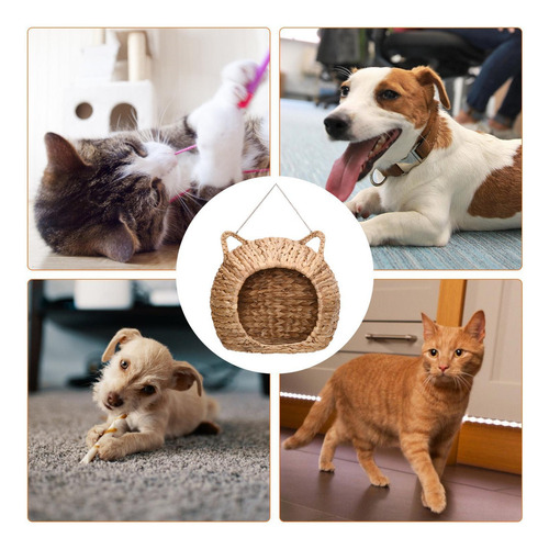 . Casa De Vime Para Gatos Cama De Vime Para Gatos Condomínio