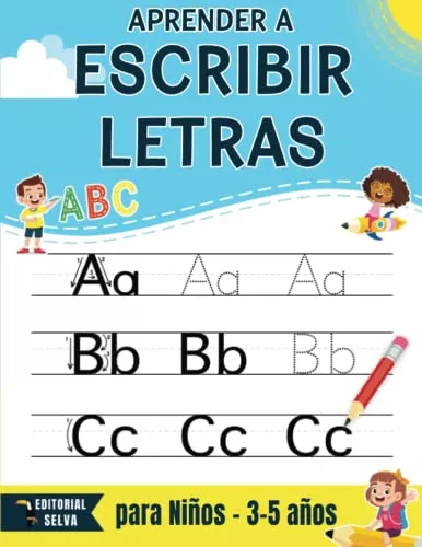 Libros en español para niños de 3-5 años: cuadernos de caligrafía