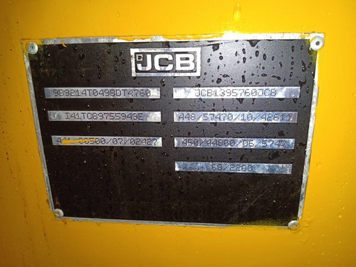 Imagem 9 de 15 de Pá Carregadeira Jcb 3cl 2008 4x4 Motor 0 Revisada Repasse